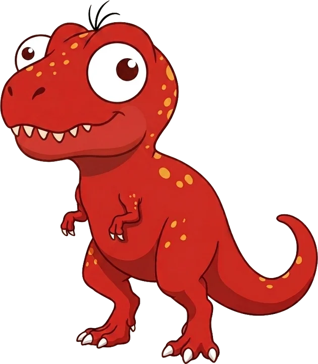 Dony Dino, el bebé tiranosaurio rojo
