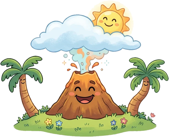 Polkan el Volcán, Volcán de Dony y los Dinos
